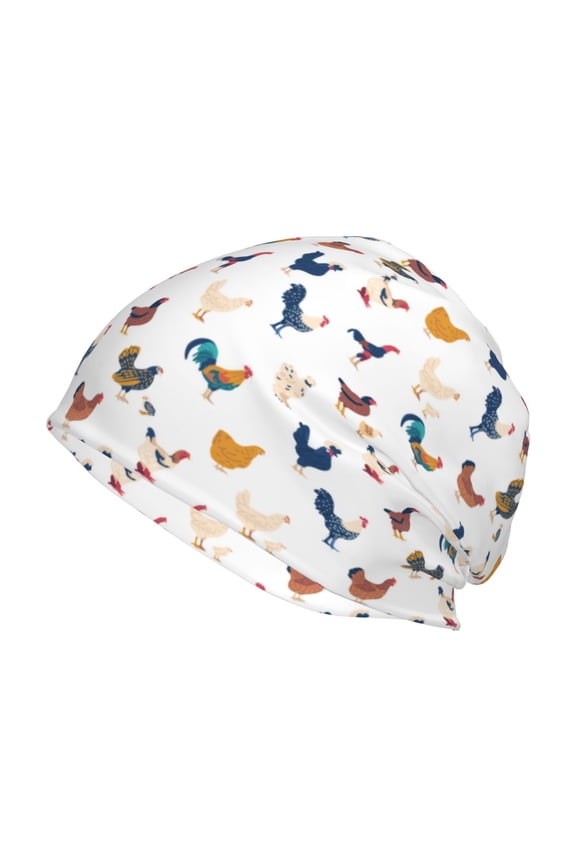 Various Rooster Print Unisex Knit Beanie for Men Women Winter Hat,Beanies Skull Caps