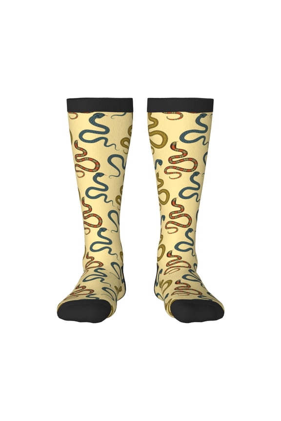 Various Snake Print Gift Stocking Stuffers,Adult Stockings,Novelty Socks,Funny Socks Birthday Running Walking Sleeping