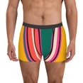 thumbnail image 1 of Logiee Vertical Stripes Print Mens Boxer Briefs,Boxer Briefs for Men,Breathable Stretch Underwear,Boys Boxer Briefs-Small, 1 of 5