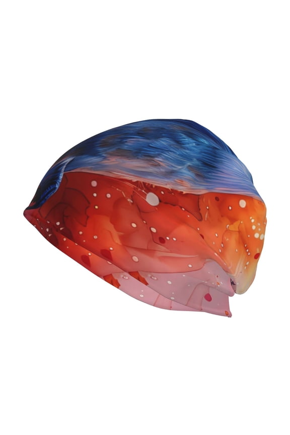 Vibrant Hummingbird Watercolor Art Print Unisex Knit Beanie for Men Women Winter Hat,Beanies Skull Caps