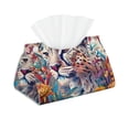 thumbnail image 1 of Logiee Vibrant Leopard In Flowers Print Tissue Box Cover,Stylish Tissue Box Holder Decorative Tissue Cover for Bathroom Toilet Bedroom Living Room Table Desk Office, 1 of 7