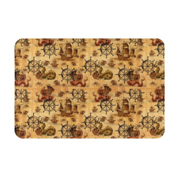 Logiee Vintag Ancient Sailboats Print Welcome Mats for Entryway,Door Mat for Front Door,Entry Mat,Doormat for Garden, Garage, Patio, Home, Porch Decor