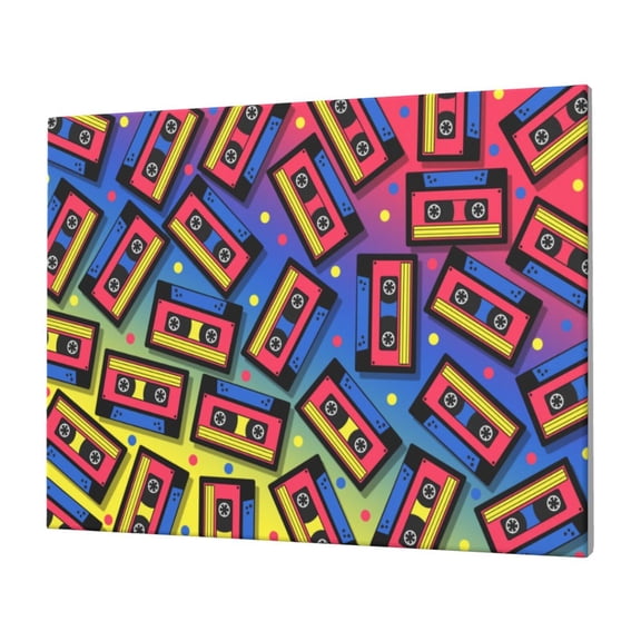 Logiee Vintage Audio Cassettes Print Canvas Wall Art,Canvas Picture Prints with Frame, Wall Art Decorative,Canvas Decorative,Suitable for Living Room Bedroom Office Room 30x40