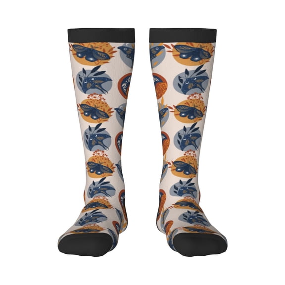 Logiee Vintage Botanical Butterfly Art Print Gift Stocking Stuffers,Adult Stockings,Novelty Socks,Funny Socks Birthday Running Walking Sleeping