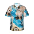 thumbnail image 1 of Logiee Vintage Map Travel Essentials Print Mens Hawaiian Shirts,Loose-Fit Short Sleeve Button Down Tropical Aloha Beach Shirt,Summer Vacation Wedding Tops,XX-Large, 1 of 7