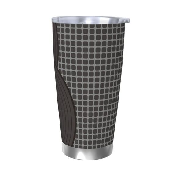 Logiee Vinyl Records Print 20OZ Car Cup with Lid, Stainless Steel Vacuum Insulated Double Wall Travel Tumbler, Durable Insulated Coffee Mug,Thermal Cup with Straw-Without Straw