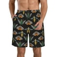 thumbnail image 1 of Logiee Wasp Cockchafer Butterfly Print Mens Swim Trunks Quick Dry Board Shorts,Breathable Hawaii Beach Shorts Swimwear Bathing Suits-XX-Large, 1 of 6