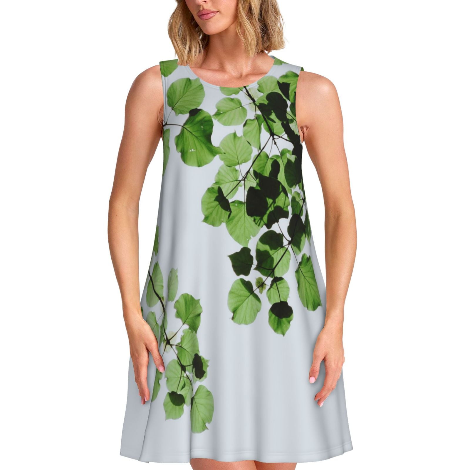 Wenrine Womens Green Summer Beach Dresses