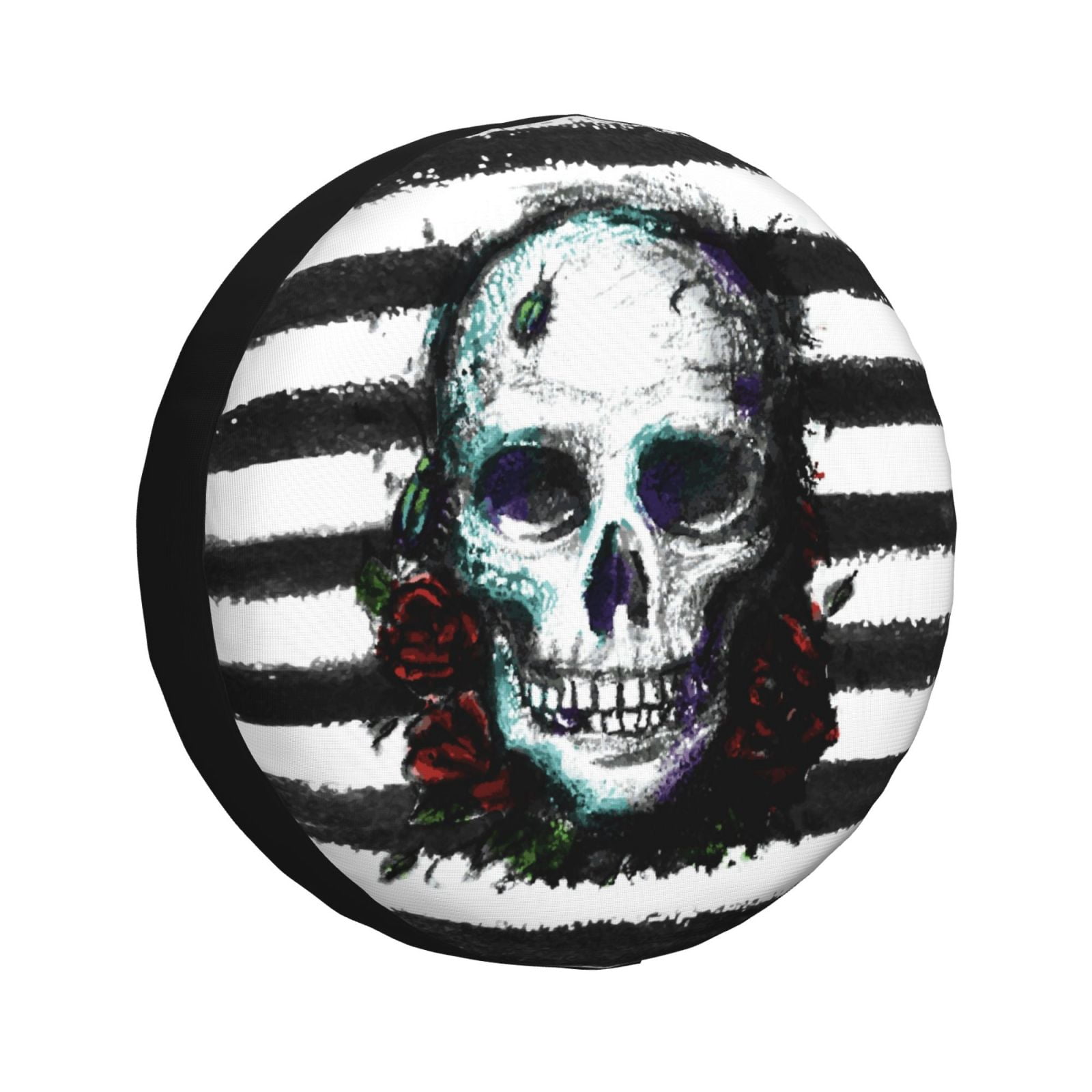 Flame Skull Spare Tire Cover – Waterproof UV Protection, Universal Fit For RV SUV Truck (Choose Size 12-18in) - View #6