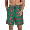 thumbnail image 1 of Logiee Watermelon Print Mens Swim Trunks Quick Dry Board Shorts,Breathable Hawaii Beach Shorts Swimwear Bathing Suits-X-Large, 1 of 6