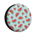 thumbnail image 1 of Logiee Watermelon Print Spare Tire Cover, Universal Wheel Protectors,Waterproof Dust-Proof UV Sun Wheel Tire Cover,Fit for SUV, RV, Travel Trailer, Truck-17 inch, 1 of 6