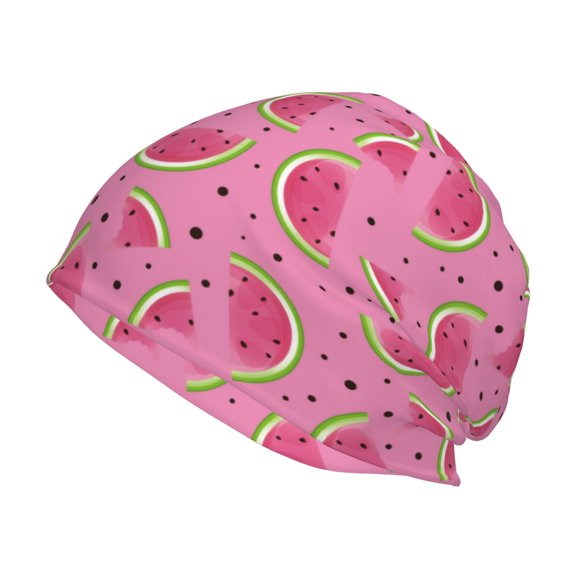 Logiee Watermelon Print Unisex Knit Beanie for Men Women Winter Hat,Beanies Skull Caps