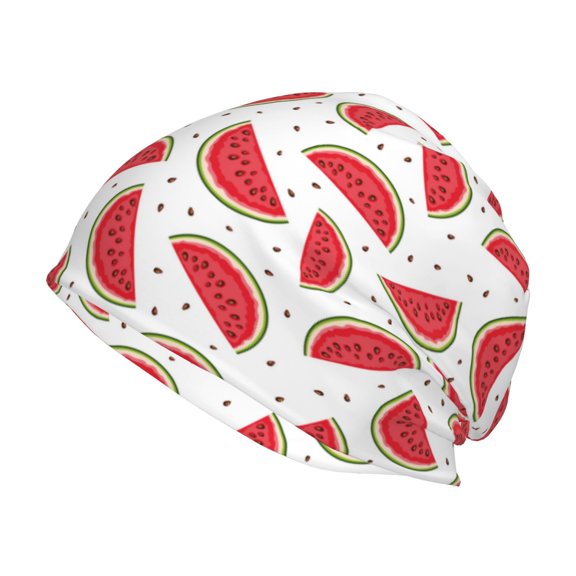 Logiee Watermelon Print Unisex Knit Beanie for Men Women Winter Hat,Beanies Skull Caps