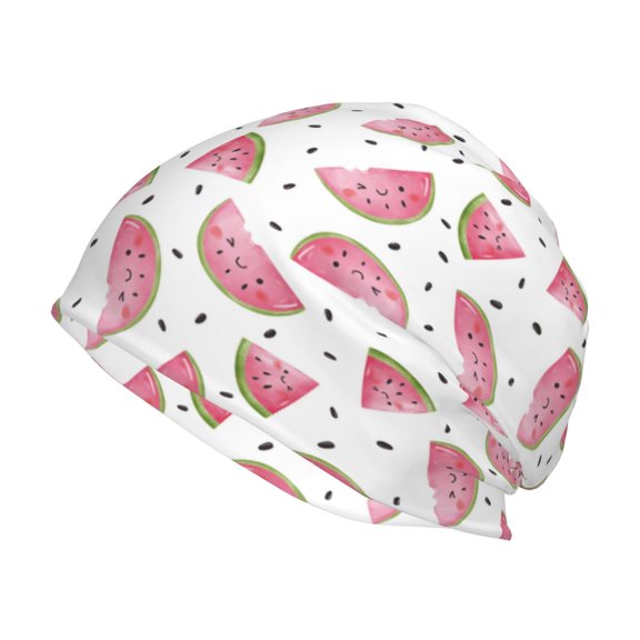 Logiee Watermelon Print Unisex Knit Beanie for Men Women Winter Hat,Beanies Skull Caps