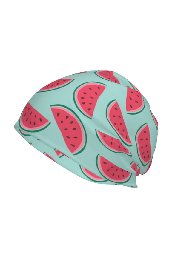 Watermelon Print Unisex Knit Beanie for Men Women Winter Hat,Beanies Skull Caps