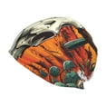 thumbnail image 1 of Logiee Western Desert Cactus Ram Skull Print Unisex Knit Beanie for Men Women Winter Hat,Beanies Skull Caps, 1 of 7