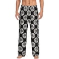 thumbnail image 1 of Logiee White Sunflowers Print Pajama Pants for Men,Men’s Pajama Bottoms,Mens PJ Pants with Pockets & Button Fly-XX-Large, 1 of 6