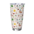 thumbnail image 1 of Logiee Winter Christmas And New Year Deer Print 20OZ Car Cup with Lid, Stainless Steel Vacuum Insulated Double Wall Travel Tumbler, Durable Insulated Coffee Mug,Thermal Cup with Straw-Without Straw, 1 of 8