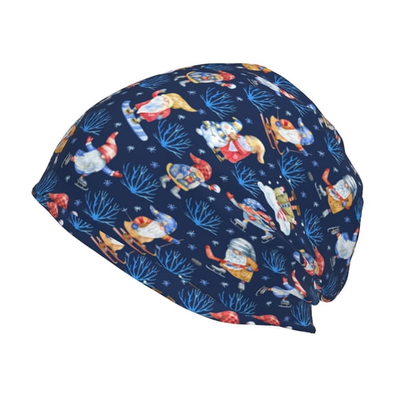 Logiee Winter old man Playtime Print Unisex Knit Beanie for Men Women Winter Hat,Beanies Skull Caps