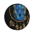 thumbnail image 1 of Logiee Wolf Head And Dreamcatcher Print Spare Tire Cover, Universal Wheel Protectors,Waterproof Dust-Proof UV Sun Wheel Tire Cover,Fit for SUV, RV, Travel Trailer, Truck-14 inch, 1 of 6