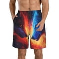 thumbnail image 1 of Logiee Wolf Print Mens Swim Trunks Quick Dry Board Shorts,Breathable Hawaii Beach Shorts Swimwear Bathing Suits-Small, 1 of 6