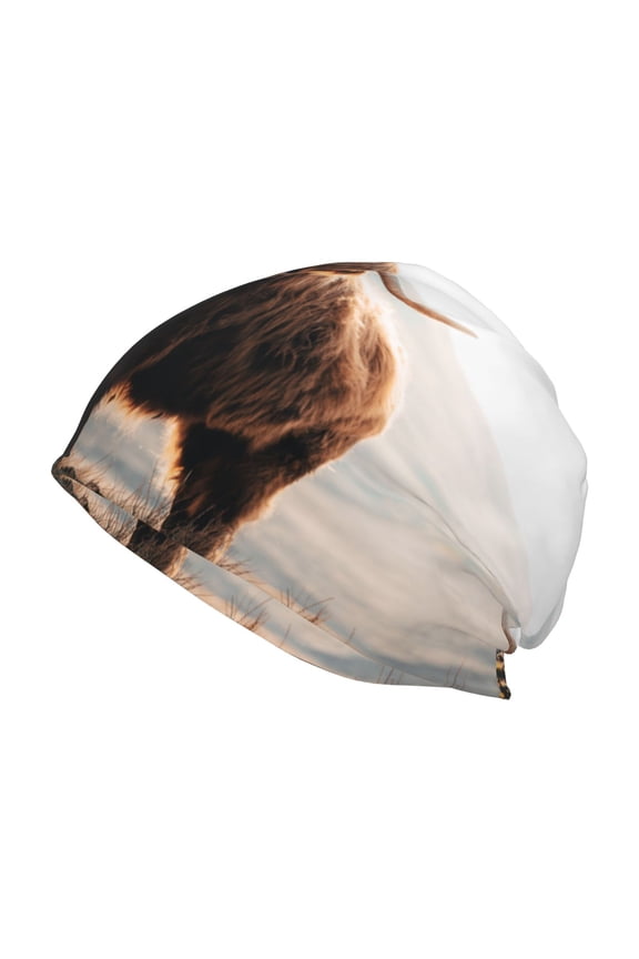 Yak Print Unisex Knit Beanie for Men Women Winter Hat,Beanies Skull Caps