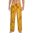 thumbnail image 1 of Logiee Yellow tortilla Print Pajama Pants for Men,Men’s Pajama Bottoms,Mens PJ Pants with Pockets & Button Fly-Small, 1 of 6