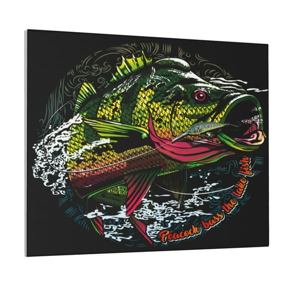 Logiee bass Print Canvas Wall Art ,Art Poster,Canvas Decorative Picture,Decor Wall Pictures for Living Room Bedroom Bathroom,Ready to Hang