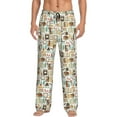 thumbnail image 1 of Logiee books Print Pajama Pants for Men,Men’s Pajama Bottoms,Mens PJ Pants with Pockets & Button Fly-Small, 1 of 6