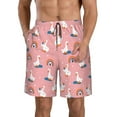 thumbnail image 1 of Logiee cartoon goose rainbow Print Mens Swim Trunks Quick Dry Board Shorts,Breathable Hawaii Beach Shorts Swimwear Bathing Suits-3X-Large, 1 of 6