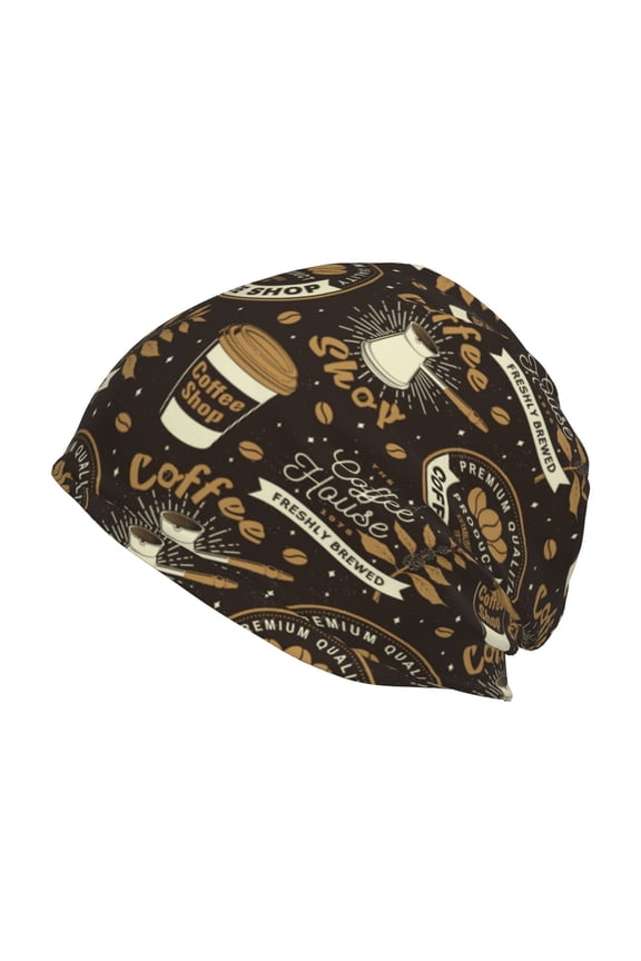 coffee shop house Print Unisex Knit Beanie for Men Women Winter Hat,Beanies Skull Caps