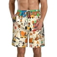 thumbnail image 1 of Logiee construction road work landscape Print Mens Swim Trunks Quick Dry Board Shorts,Breathable Hawaii Beach Shorts Swimwear Bathing Suits-Medium, 1 of 6