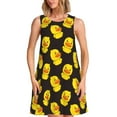 thumbnail image 1 of Logiee cute duck Print Summer Dresses for Women,Beach Sleeveless Flowy Pocket Tshirt Tank Sundresses,Women's Sleeveless Dress, 1 of 7