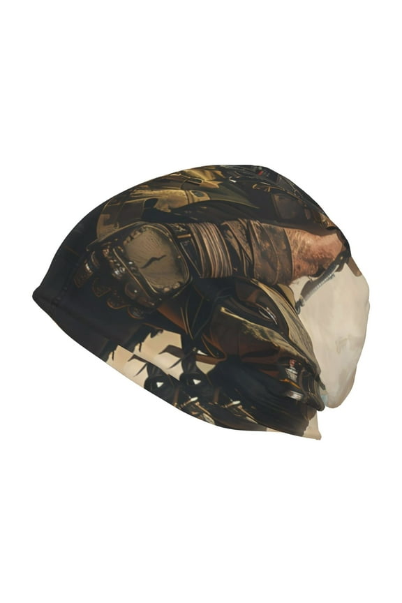 desert Man Shepherd Dog Print Unisex Knit Beanie for Men Women Winter Hat,Beanies Skull Caps