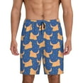 thumbnail image 1 of Logiee dogs Print Men's Pajama Shorts with Drawstring & Pockets,Sleep Shorts for Men,Sleepwear Bottoms,Elastic Waistband Loungewear-XX-Large, 1 of 6