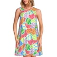 thumbnail image 1 of Logiee easter eggs Print Summer Dresses for Women,Beach Sleeveless Flowy Pocket Tshirt Tank Sundresses,Women's Sleeveless Dress, 1 of 7