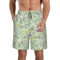 thumbnail image 1 of Logiee flower and leaf Print Mens Swim Trunks Quick Dry Board Shorts,Breathable Hawaii Beach Shorts Swimwear Bathing Suits-Large, 1 of 6