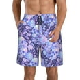 thumbnail image 1 of Logiee flower crystal Skull Print Mens Swim Trunks Quick Dry Board Shorts,Breathable Hawaii Beach Shorts Swimwear Bathing Suits-X-Large, 1 of 6