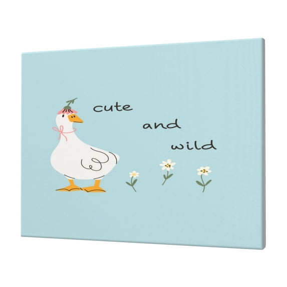 Logiee funny goose Print Canvas Wall Art,Canvas Picture Prints with Frame, Wall Art Decorative,Canvas Decorative,Suitable for Living Room Bedroom Office Room 30x40