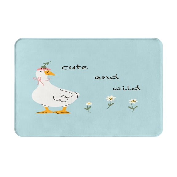 Logiee funny goose Print Welcome Mats for Entryway,Door Mat for Front Door,Entry Mat,Doormat for Garden, Garage, Patio, Home, Porch Decor