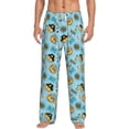 thumbnail image 1 of Logiee funny lion in pirate Print Pajama Pants for Men,Men’s Pajama Bottoms,Mens PJ Pants with Pockets & Button Fly-Small, 1 of 6