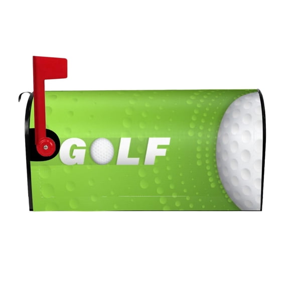 Logiee golf ball Print Post Letter Box Wrap Decor, Mailbox Cover Suitable for Standard Mailbox and Large Size Mailbox,Outdoor Yard Decoration-21x18 in