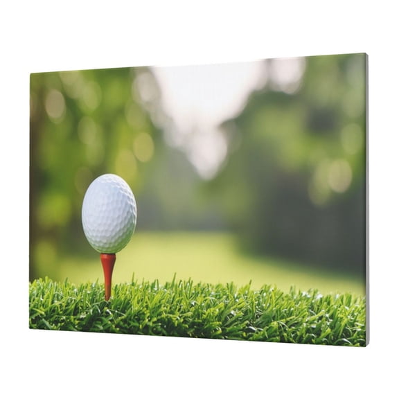 Logiee golf ball perched on a tee Print Canvas Wall Art,Canvas Picture Prints with Frame, Wall Art Decorative,Canvas Decorative,Suitable for Living Room Bedroom Office Room 30x40