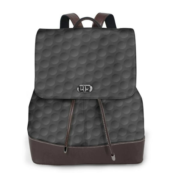 Logiee golf balls Print Backpack Purse for Women,Fashion Leather Backpack Purse,Women's Leather Backpack for Work College Travel