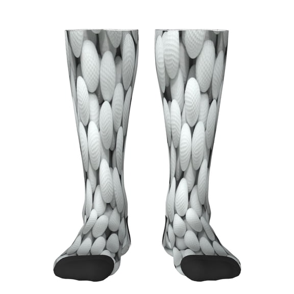 Logiee golf balls Print Gift Stocking Stuffers,Adult Stockings,Novelty Socks,Funny Socks Birthday Running Walking Sleeping