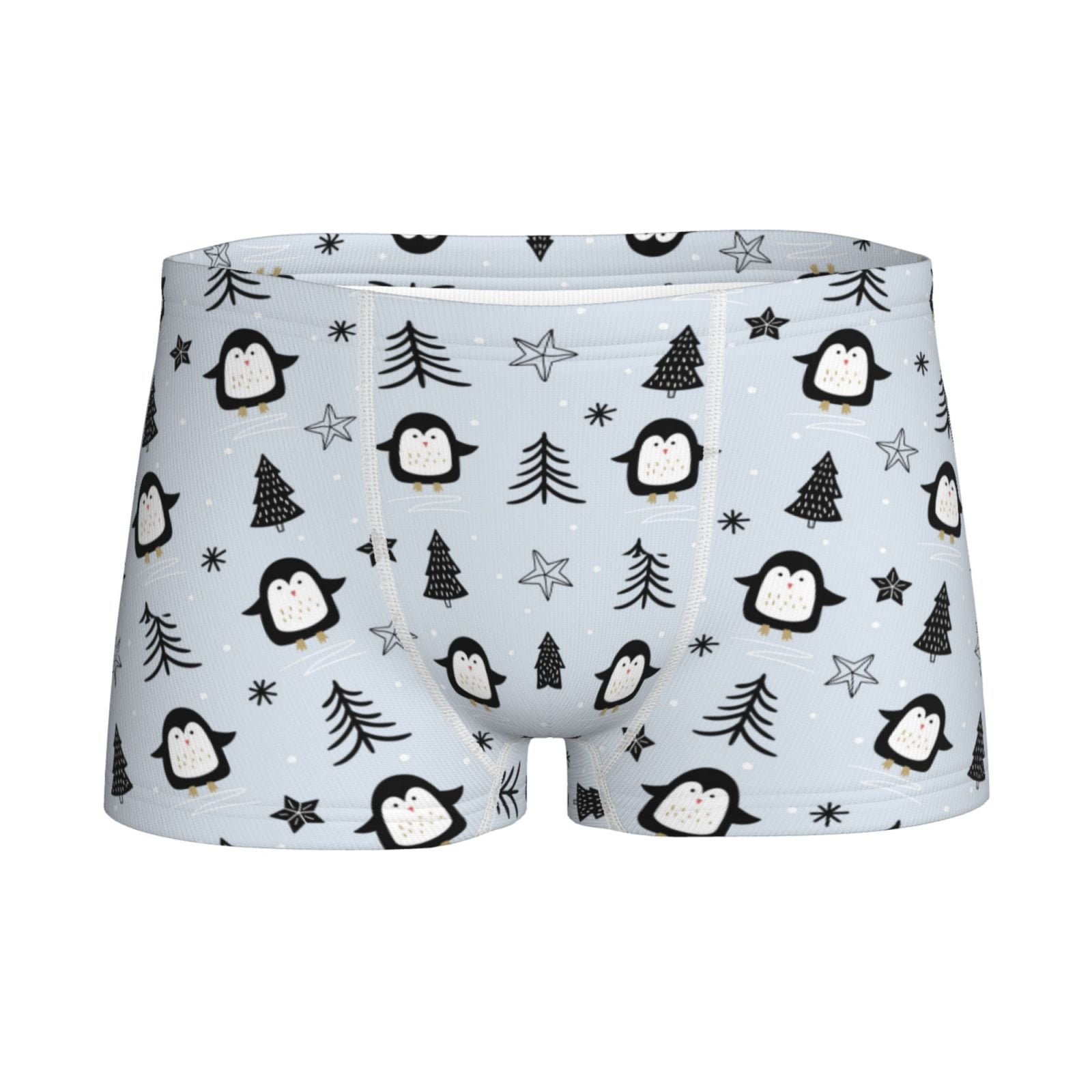 Logiee penguin tree star Print Boys' Boxer Briefs,Tween Boy Underwear ...