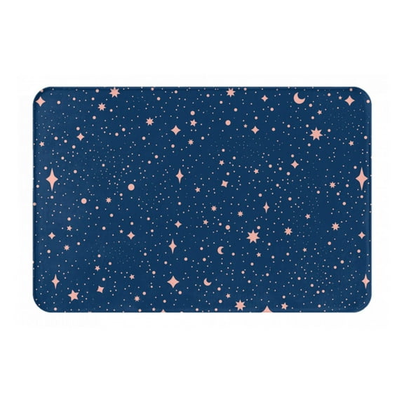Logiee star night sky Print Welcome Mats for Entryway,Door Mat for Front Door,Entry Mat,Doormat for Garden, Garage, Patio, Home, Porch Decor