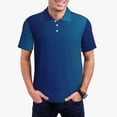 thumbnail image 1 of Logiee teal blue Print Mens Polo Shirts,Mens Golf Polo Shirts,Short Sleeve Casual Polo Shirts for Men,Summer Fashion Beach Shirts-Small, 1 of 6