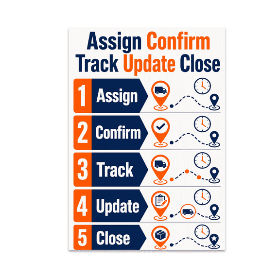 Logistics Management Guide Poster - Dispatch Board Training - 13x19 Poster Print