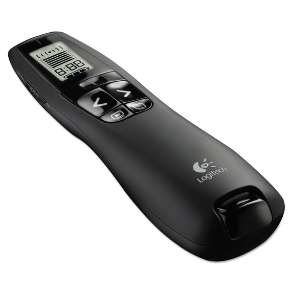 Logitech Professional Wireless Presenter R800 with Green Laser Pointer, 100ft Projection, Black
